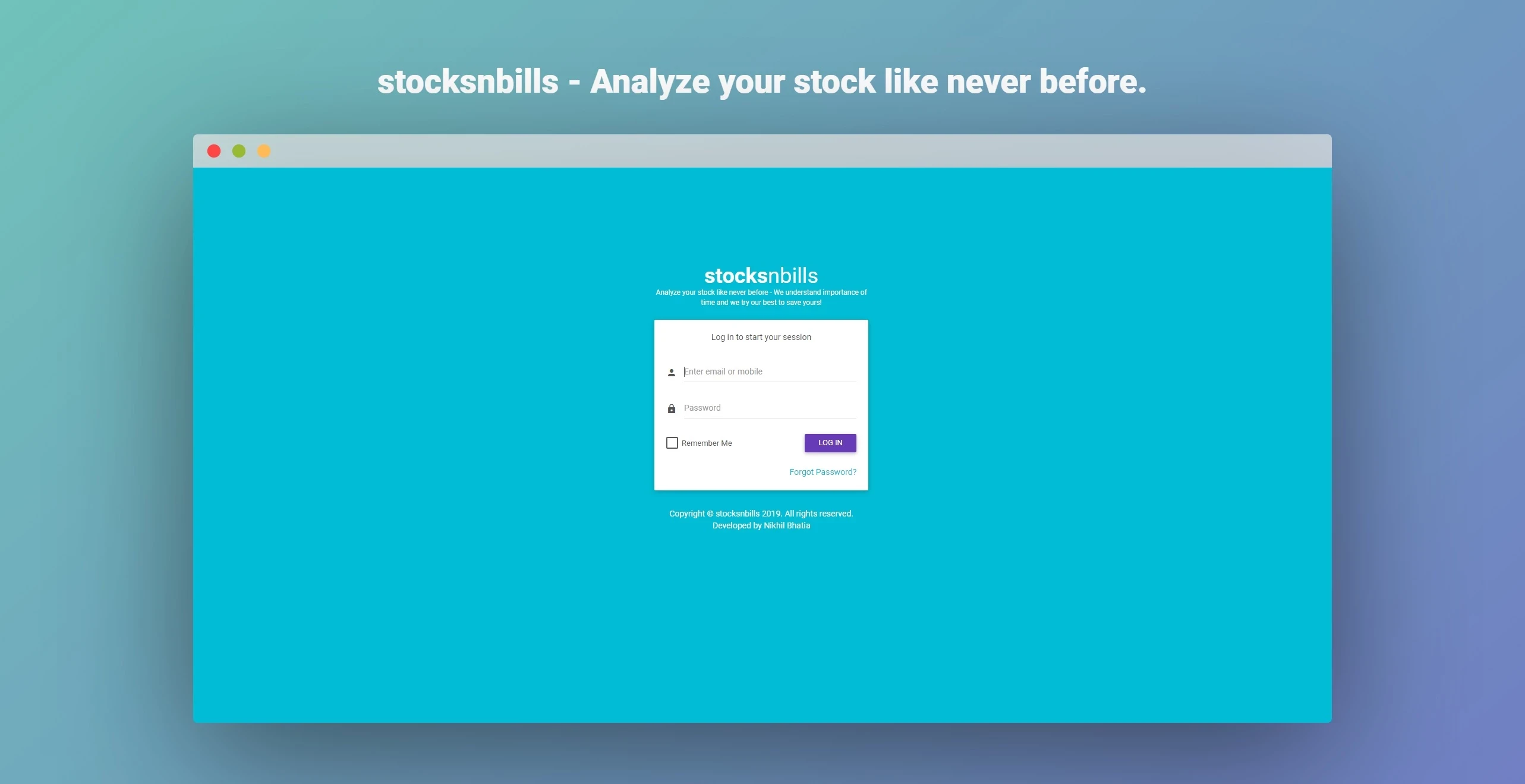 stocksnbills